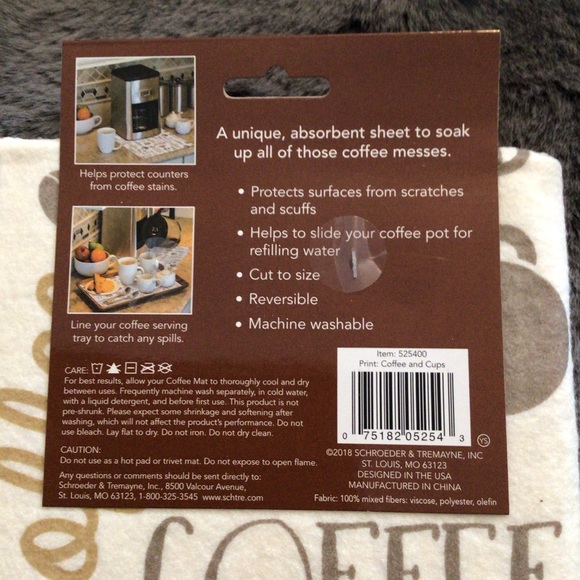 BOGO! Kitchen Basics Coffee Mat NWT - Picture 4 of 4